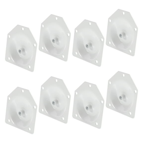 8pcs Furniture Leg Mounting Plates 12 Degree Slanted Sofa Legs Attachment Plates