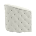 thumbnail image 4 of !nspire Contemporary Velvet Accent Chair - Ivory, 4 of 8