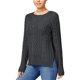 thumbnail image 1 of Hippie Rose suéter con recortes para mujer, gris, pequeño Hippie Rose Pull-over, 1 of 1