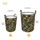 thumbnail image 3 of Balery Hawaiian Culture Symbols Cesta de ropa redonda con asas, impermeable, independiente, para ropa, juguetes, dormitorio y familia-Small, 3 of 6