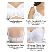 Exquisite Form 5100532 Fully® Original Wireless Full-Coverage Bra with Back Closure