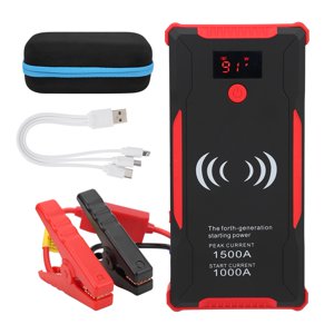 Car Jump Starter 22000mAh 2‑USB 10W Fast Charging with Light Universal for 12V Van Motorcycle Pickup Truck