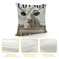 thumbnail image 4 of Orinice Cow Graphic Decorative Cushion Throw Pillow Cover 1PC for Home Couch Living Room Bed Sofa Car Bedroom 24x24in, 4 of 5