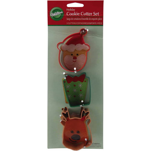 Wilton Christmas Cookie Cutters  Santa/Present/Star 