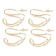 thumbnail image 4 of 10 piezas de rosario de madera con impresión de Jesús, estilo católico unisex, cruz de cuentas de madera natural, collar de rosario, joyería para hombres y mujeres, color beige, 4 of 15