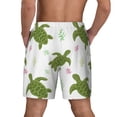 thumbnail image 4 of Uemuo Cute Turtle Pattern Mens Swim Trunks Quick Dry Board Shorts with Mesh Lining, Stretch Beach Shorts Quick Dry No-Chafing Board Shorts-XX-Large, 4 of 9