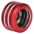 thumbnail image 3 of Accesorios de tubo rígidos de 14 mm, rosca G1/4 pulg., accesorios de compresión hexagonales internos con anillos de sellado para sistema de refrigeración por agua de computadora, color rojo, 3 of 12