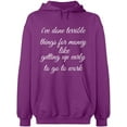 thumbnail image 2 of OXI Hoodie Sweatshirt - I Have Done Terrible Things For Money, Basic Casual Hoodie for Men's and Women Fleece Hoodie Long Sleeve - Purple Small, 2 of 3