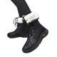thumbnail image 5 of Zapatos Encaje Ternero A Mitad La Pantorrilla para Mujeres Booties Nieve Invierno Forrada Al Aire Libre, 5 of 9