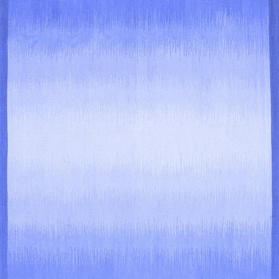 Ahgly Company Indoor Square Abstract Blue Contemporary Area Rugs, 7' Square