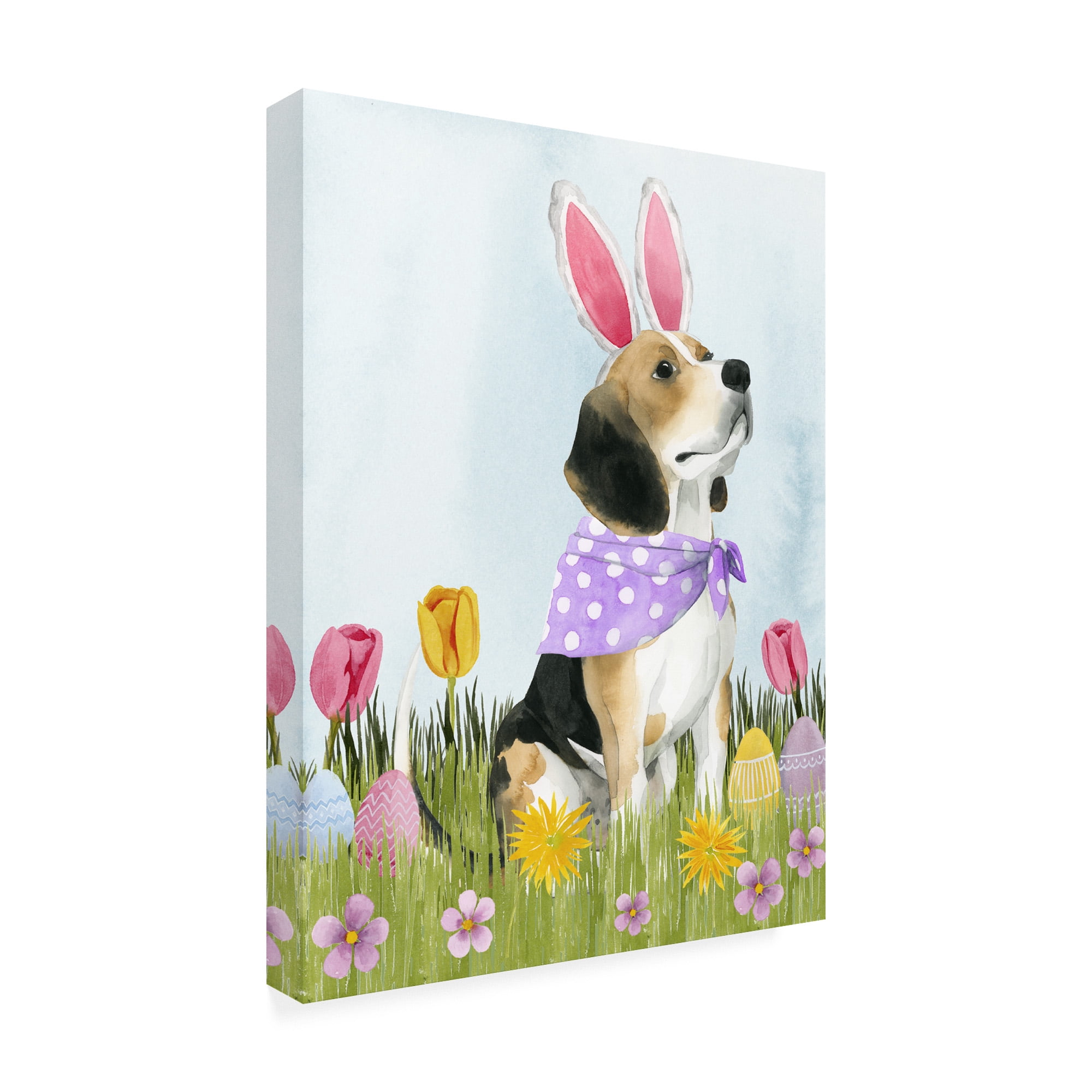 Trademark Fine Art 'Puppy Easter II' Canvas Art by Grace Popp
