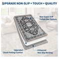 thumbnail image 5 of 2x6 Runner Rug, Washable Boho Area Rug Vintage Low Pile Non Slip Carpet for Kitchen Bathroom Living Room, 5 of 6