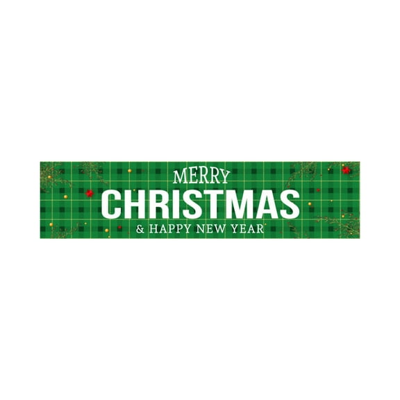 Moocorvic Christmas Banner Outdoor - 98.42x19.68 Inches, Christmas Front Porch Trim, Christmas Yard Banner, Christmas Yard Trim