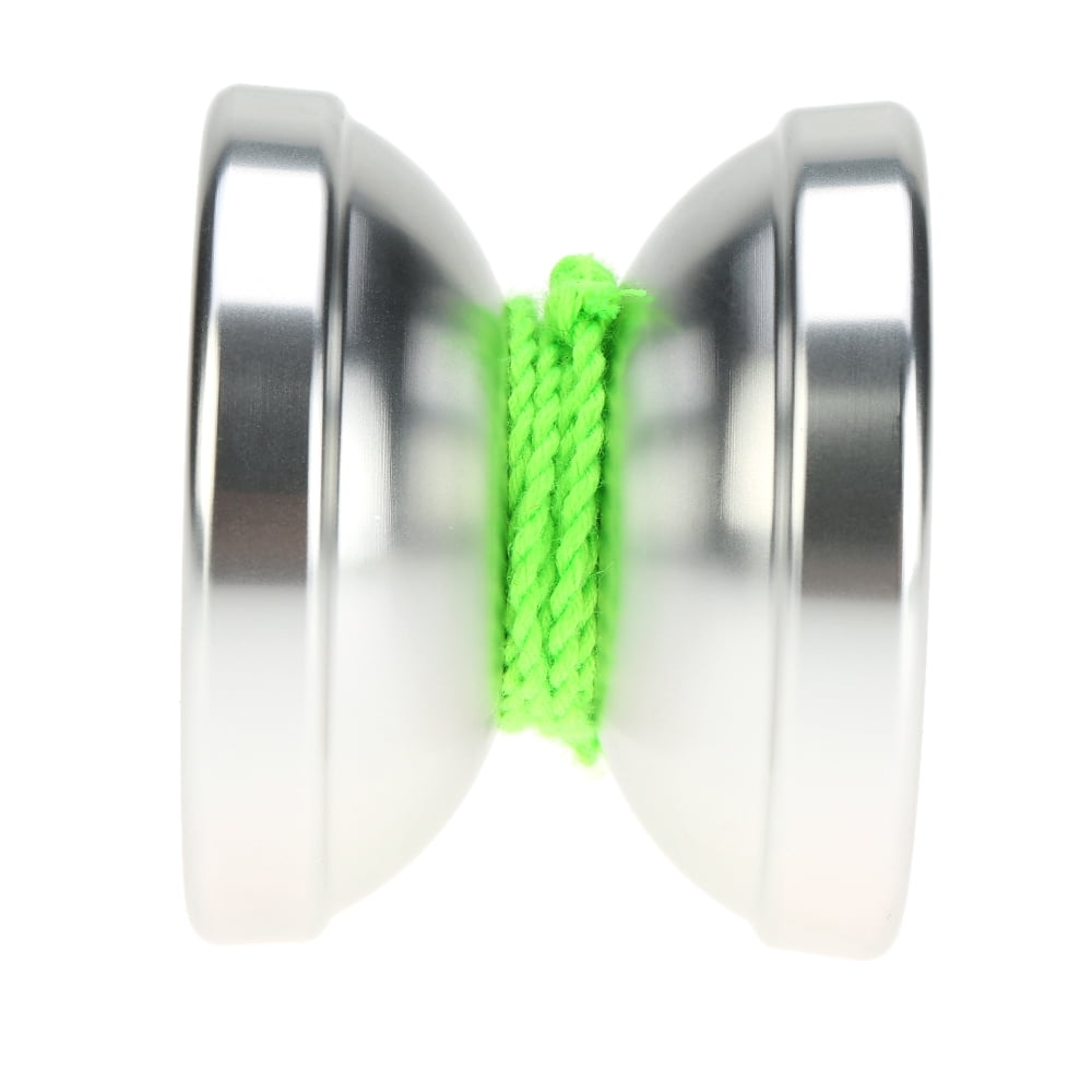 Anself Professional Yoyo T6 Rainbow Aluminum Alloy Metal Yoyo 8 Ball KK Bearing with String for Silver