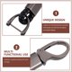thumbnail image 3 of WRISTBIQUE 1Jgo Llaveros Para Claves De Auto En Material Duradero Color Negro Con Moderno Y Elegante, 3 of 8