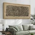 thumbnail image 4 of IDEA4WALL Extra Large Framed Canvas Print Wall Art Black and Tan Neutral Tone Landscape Illustration Abstract Geometric Shape Wall Decor Vintage Oversized Artwork for Living Room - 60"x30", 4 of 5
