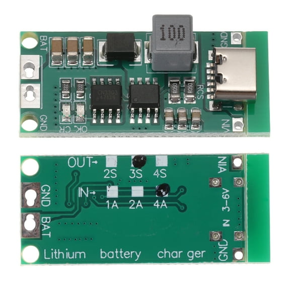 2pcs Lithium Battery Boost Charging Module 2S 3S 4S to 8.4V 12.6V 16.8V (3S 4A)
