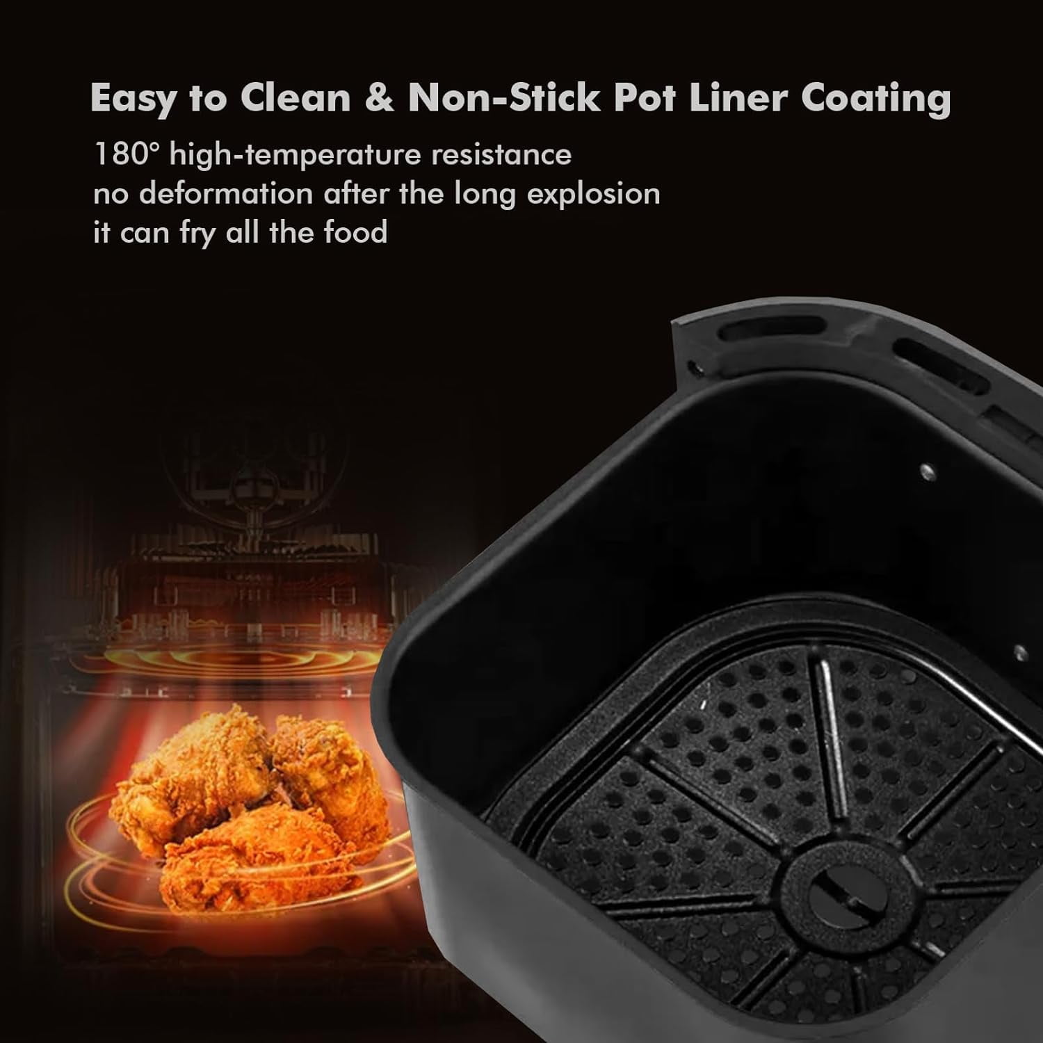Smart Compact 7.5L Oil-Free Electric Air Fryer with Timer & Temp Control, Dishwasher-Safe, Fit for 2-4 People