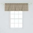 thumbnail image 2 of Ambesonne Abstract Window Valance, Geometric Flowers Inspired Motifs Ornamental Details, Curtain Valance for Kitchen Bedroom Decor with Rod Pocket, 54" X 18", Avocado Green Multicolor, 2 of 3