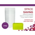 thumbnail image 6 of Arrow Food Storage Containers with Lids for Freeze, 1 Pint, 2 Cups, 10 Pack, 6 of 8