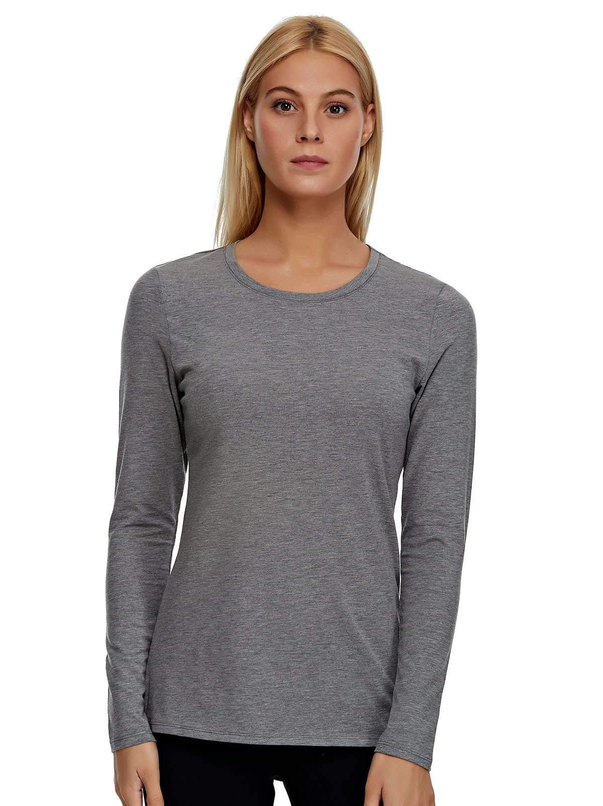 Felina | Women's Long Sleeve Crew Neck Shirt | Cotton & Modal (Medium ...