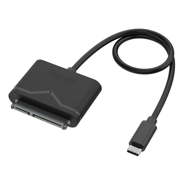 USB C to SATA Adapter Cable, External SATA III Hard Drive for 2.5'' SSD/HDD & 3.5" HDD Data Transfer, Support UASP, and S.M.A.R.T. with 3 mins Auto-Sleep, Max 18TB -