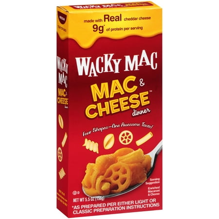 (10 Pack) Wacky Mac Mac & Cheese Mix Dinner 5.5 oz