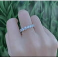 thumbnail image 4 of 3Ct Round Cut Lab Created Diamond Women'sWedding Full Eternity Band Ring 14K White Gold Plated, 4 of 4