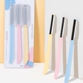 thumbnail image 2 of Portable Straight Shank Eyebrow Razors Sharp Smooth Blade Easy to Carry for Eyebrow Trimming Supply, 2 of 9