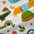 thumbnail image 5 of Manfei Lovely Bear Kitchen Curtains,Cute Camping Print Black Out Curtains Pack of 2 (42x63 Each),White, 5 of 7