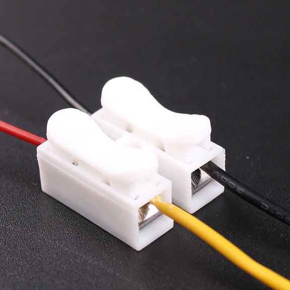 SEWCHICS 3-Pack White Plastic Electrical Wire Connectors for Engineers and Electrical Projects