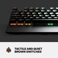 thumbnail image 3 of SteelSeries Apex 7 TKL Compact Mechanical Gaming Keyboard - OLED Smart Display - USB Passthrough and Media Controls - Tactile and Quiet - RGB Backlit (Brown Switch) SteelSeries 64747, 3 of 5