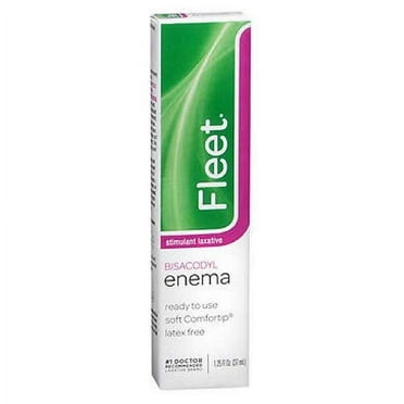 Fleet Bisacodyl Enema Soft & Flexible Comfortip, Latex Free, 1.25oz, 5-Pack