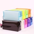 thumbnail image 3 of Soft Large Capacity PU Pencil Case—Pure Color—Durable & Resistance to Wear (Red), 3 of 7