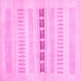 thumbnail image 1 of Ahgly Company Indoor Square Solid Pink Modern Area Rugs, 4' Square, 1 of 4