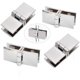 thumbnail image 2 of 4 bisagras para puerta de vidrio, bisagra de clip para muebles de cocina, vitrina, ducha, soporte de cobre de 180 grados para esquina de puerta de armario o, 2 of 4