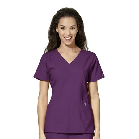 

WonderWink W123 Women s Stylized V-Neck Scrub Top