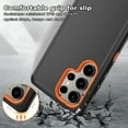 thumbnail image 2 of Xhy Samsung Galaxy S24 Plus Case Military Grade Heavy Duty Protection 3 in 1 Shockproof Armor Rugged Durable Detachable for Galaxy S24 Plus Phone - Black+Orange, 2 of 7