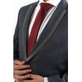 thumbnail image 2 of BH Studio18 Mens 54 Slim Fit Sateen Striped Lapel Formal Tuxedo Suit Set - Blue Heather - 40S, 2 of 3