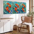 thumbnail image 2 of Hieng Wall Art Canvas Painting Goldfish Oil Painting Couple Fish Original Art Animals Wall Art Marine Decor Gifts Unframed, 2 of 6