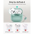 thumbnail image 2 of Funda ESR para AirPods 4 compatible con AirPods 4 Gen 2024, color verde, 2 of 9