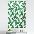thumbnail image 1 of Leaf Tapestry, Banana Tree Leaves with Cartoon Flower Summer Season Foliage, Fabric Wall Hanging Decor for Bedroom Living Room Dorm, 5 Sizes, Hunter Green Eggplant, by Ambesonne, 1 of 1