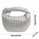 thumbnail image 2 of Woven Tote Handbag for Women Braided Pu Leather Large Capacity Shoulder Wallet Bag Tw, 2 of 4