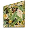 thumbnail image 2 of Designart 'Yellow Flowers and Tropical Foliage IV' Modern Print on Natural Pine Wood, 2 of 5