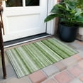 thumbnail image 6 of Addison Rugs Chantille Indoor/Outdoor Transitional Stripes Aloe Washable Rectangle Rug, 1'8" x 2'6", 6 of 6
