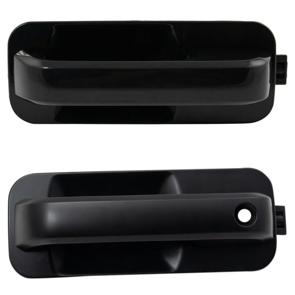 Exterior Outside Door Handle PTM Black LH RH Pair Front for F150 Pickup DHA31482