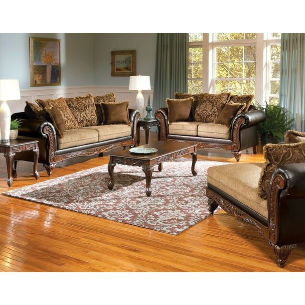 Serta Collection 3pc Sofa Set Traditional Formal Sofa ...