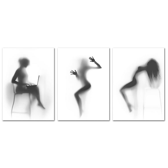 3PCS Canvas Print Artistic Decorative Canvas Wall Art Wall Picture for Bathroom