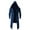 #089-Blue, variant on Men's Loose Fit Hooded Windbreaker Jacket with Pockets, Longline Casual Outerwear 100% Polyester Japanese Streetwear