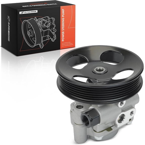 A-Premium Power Steering Pump with Pulley Replacement for Toyota Tundra 2000-2006 Toyota Sequoia 2001-2007 V8 4.7L